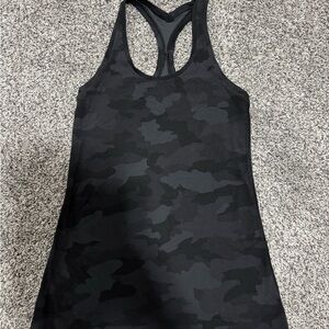 Lululemon Athletica Black Camo Tank Top